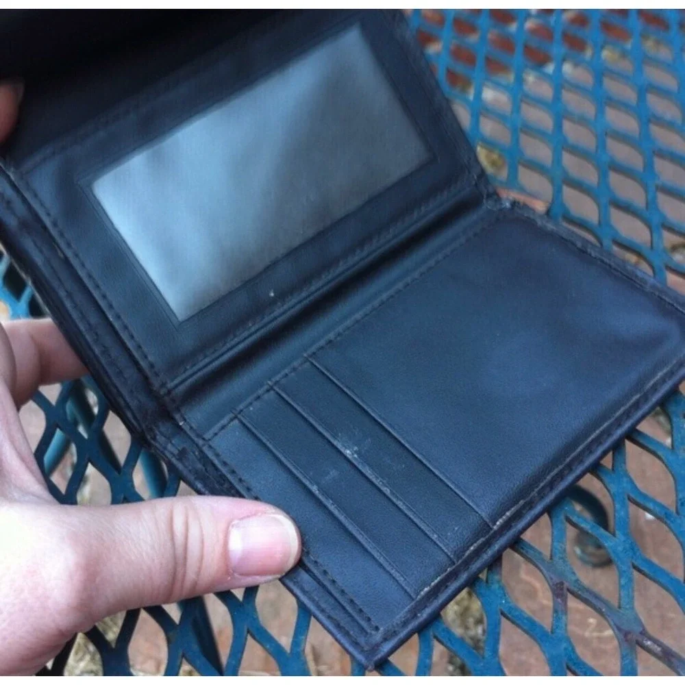 Black Trifold‎ Wallet Card Holder